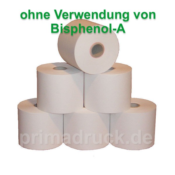 Thermorollen 58mm x 50m x 12mm - 50 Stück - BPA-frei (Sharp, uvm.)